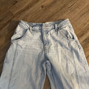 Light Blue Denim Barrel Jeans